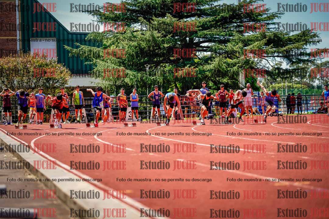 Fotos de los 100 m de varones