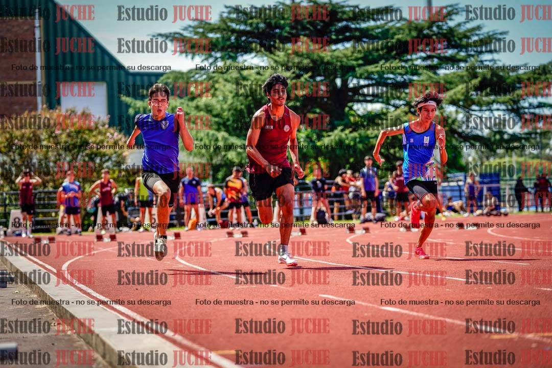 Fotos de los 100 m de varones