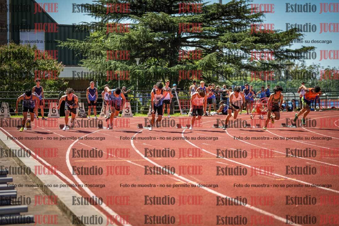 Fotos de los 100 m llanos de varones