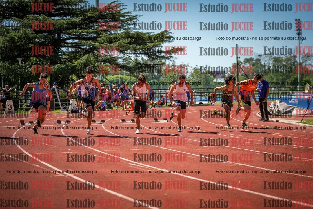 Fotos de los 100 m llanos de varones