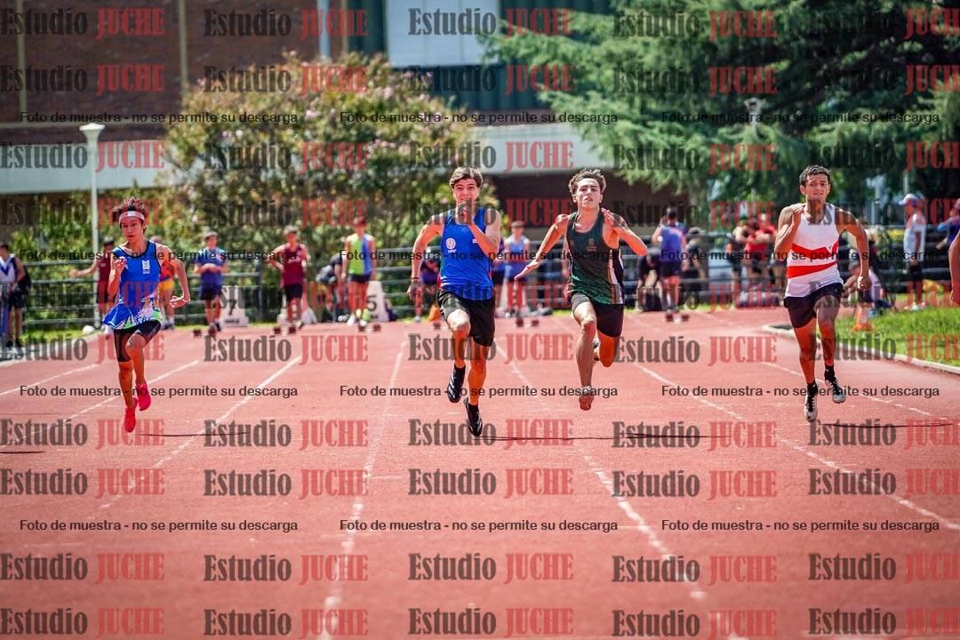 Fotos de los 100 m de varones