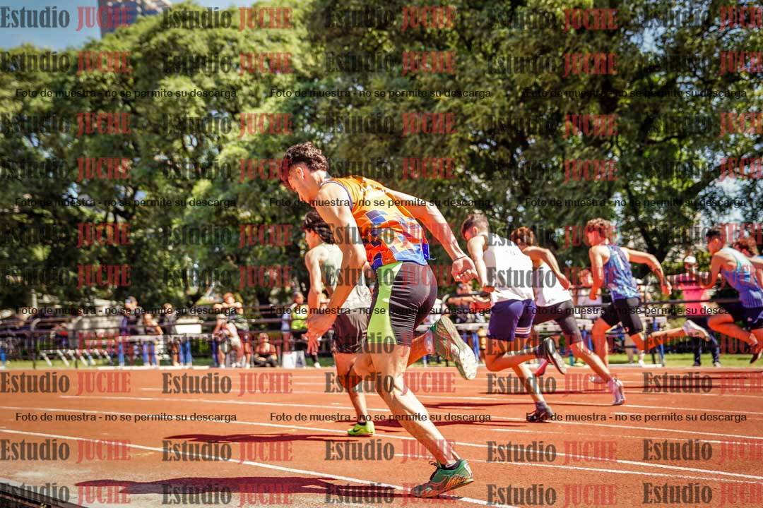 Fotos de los 100 m llanos de varones