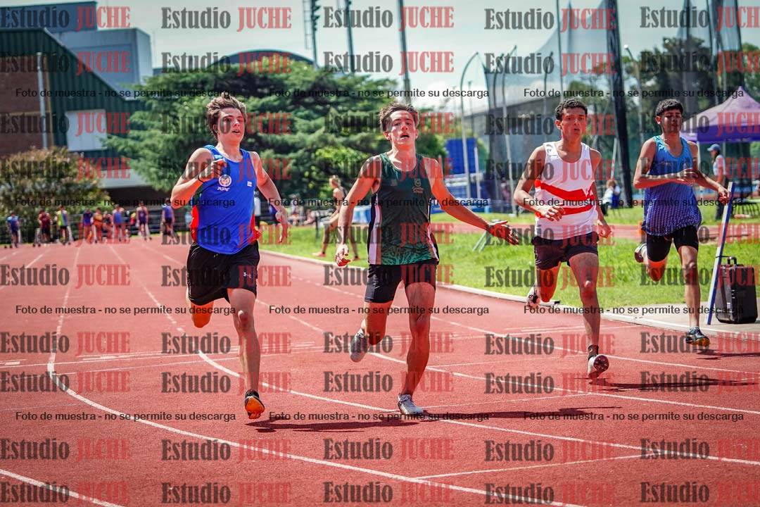 Fotos de los 100 m de varones