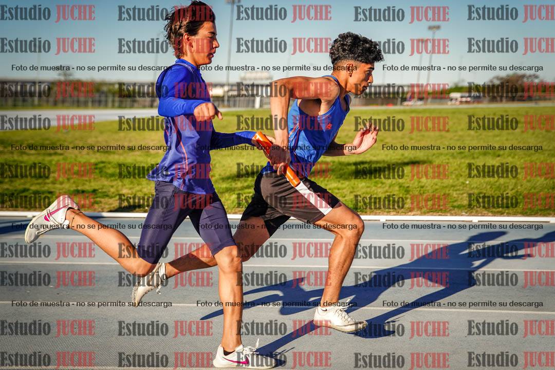 Fotos de las postas 5x80 m de varones