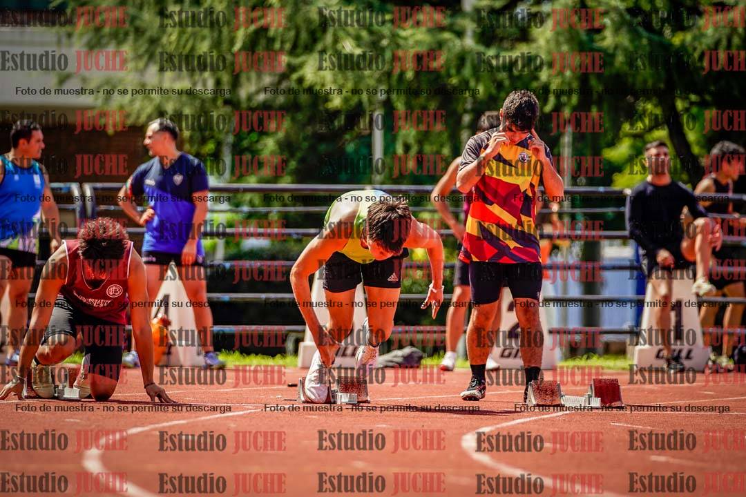 Fotos de los 100 m de varones