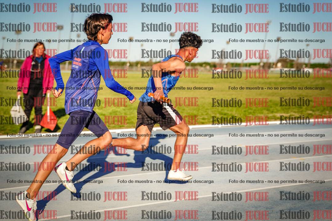 Fotos de las postas 5x80 m de varones