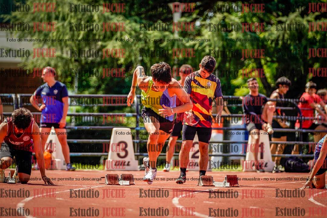 Fotos de los 100 m de varones