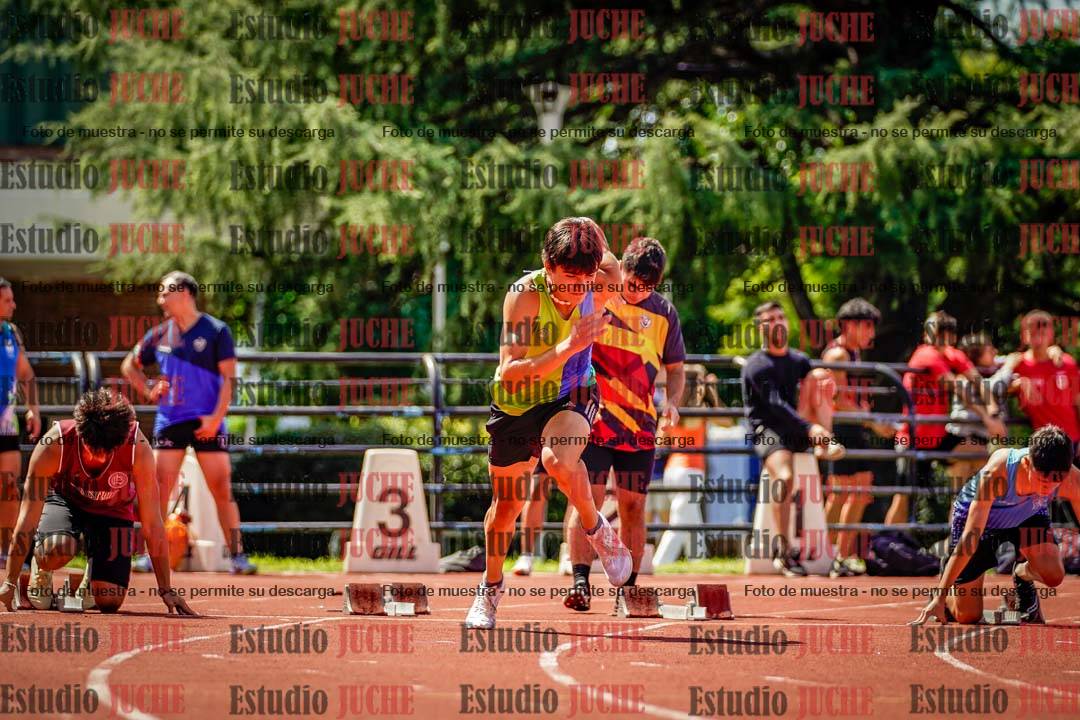 Fotos de los 100 m de varones