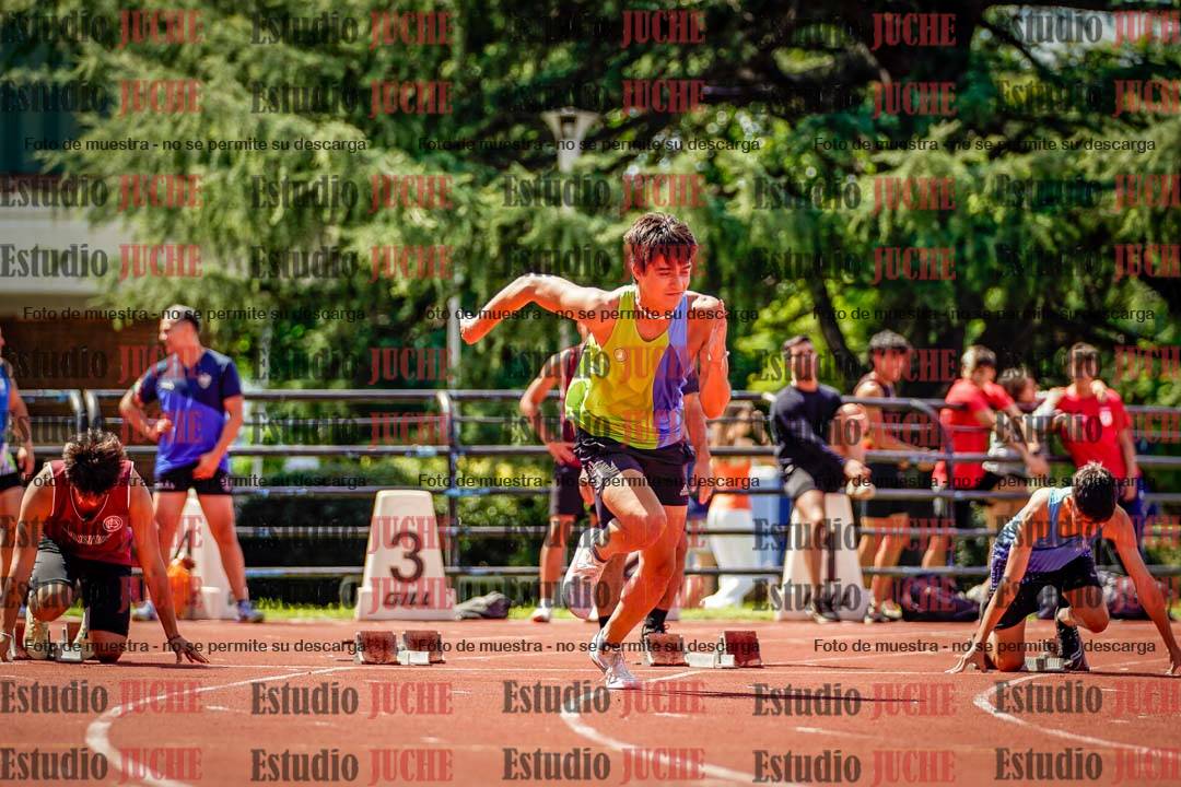 Fotos de los 100 m de varones