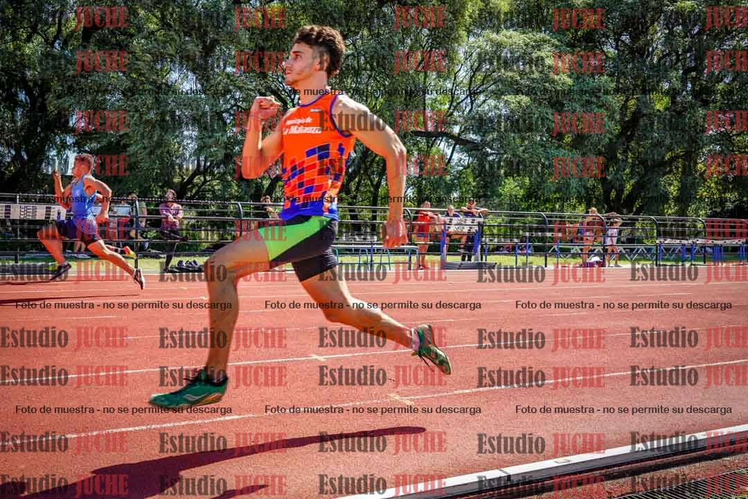 Fotos de los 100 m llanos de varones