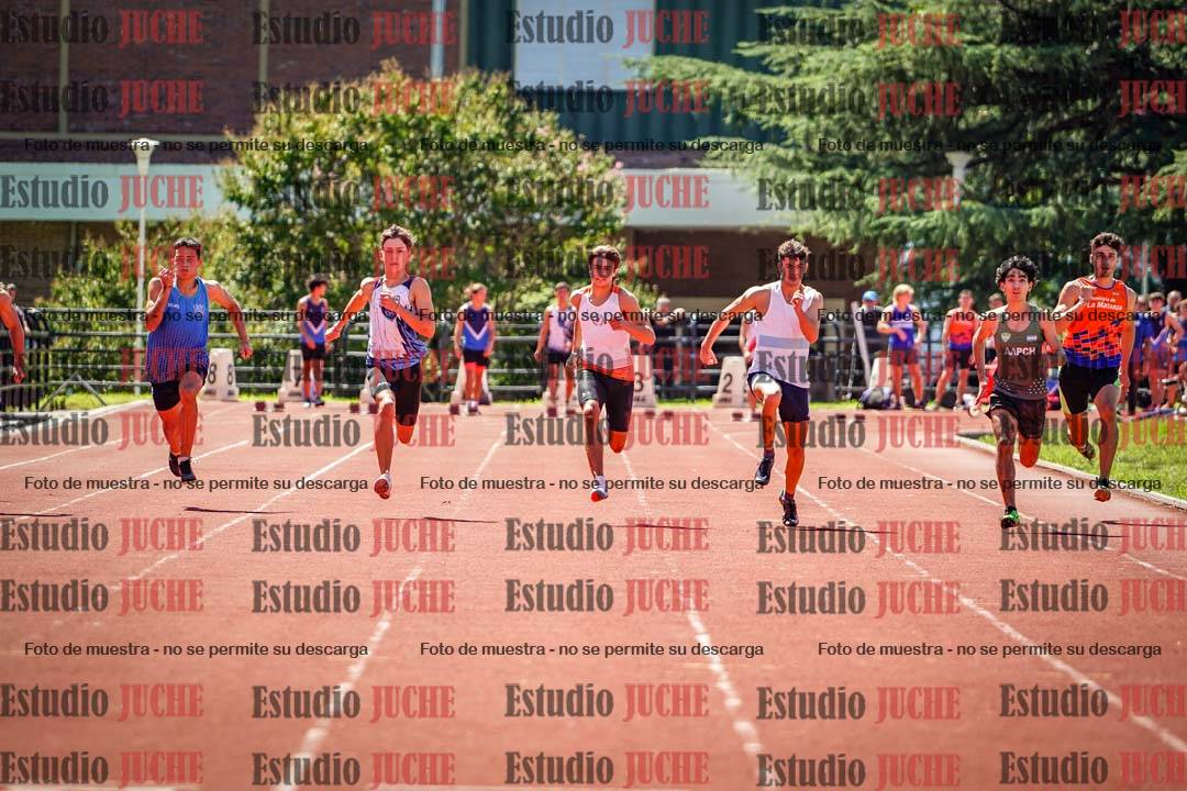 Fotos de los 100 m llanos de varones