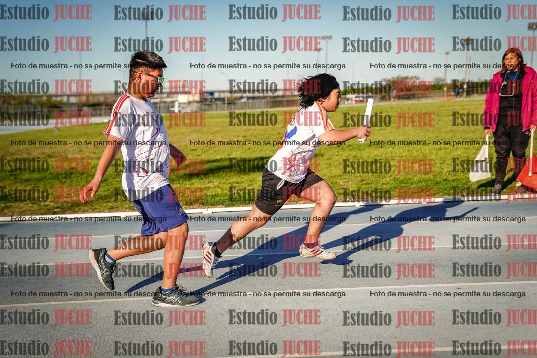 Fotos de las postas 5x80 m de varones