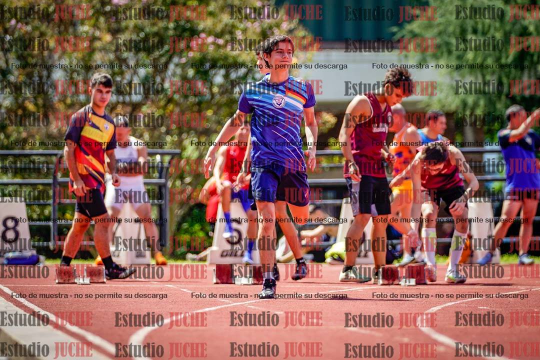 Fotos de los 100 m de varones