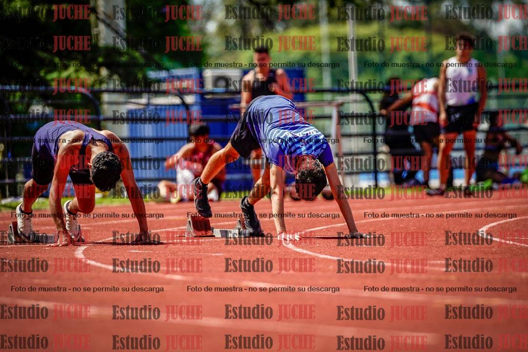 Fotos de los 100 m de varones