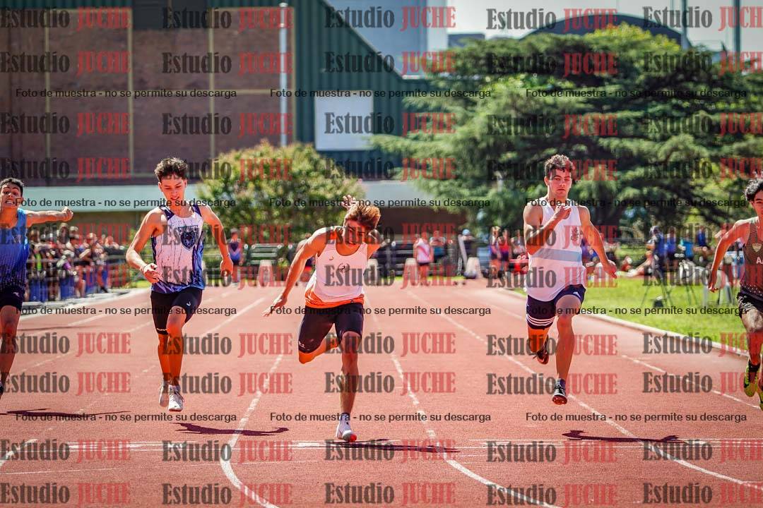 Fotos de los 100 m llanos de varones
