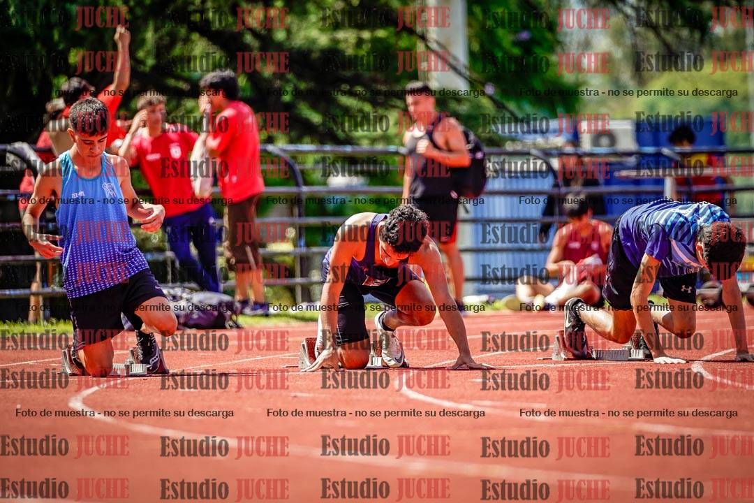 Fotos de los 100 m de varones