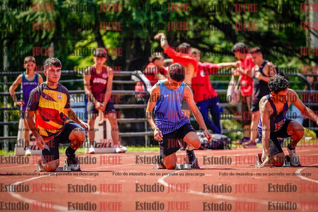 Fotos de los 100 m de varones