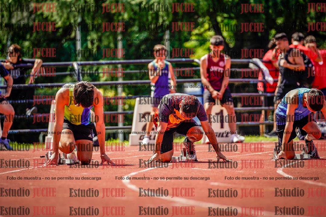 Fotos de los 100 m de varones