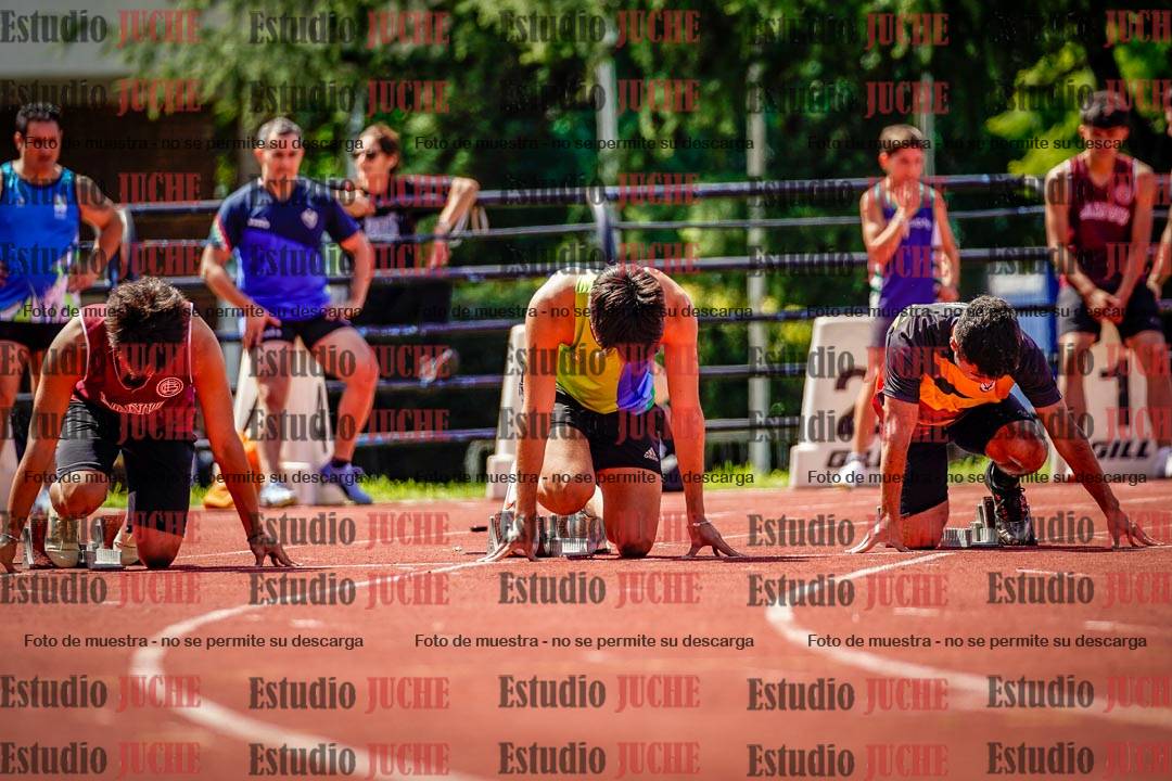 Fotos de los 100 m de varones