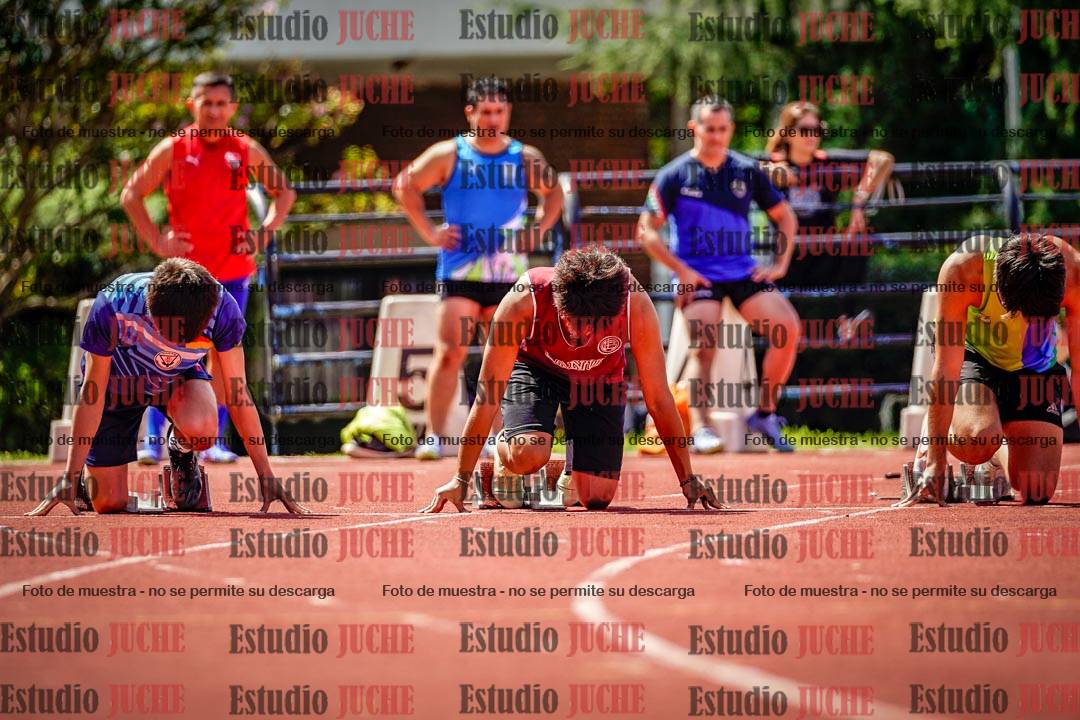 Fotos de los 100 m de varones
