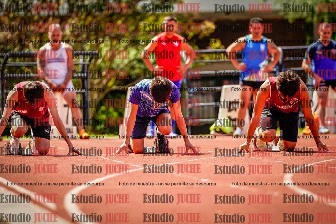 Fotos de los 100 m de varones