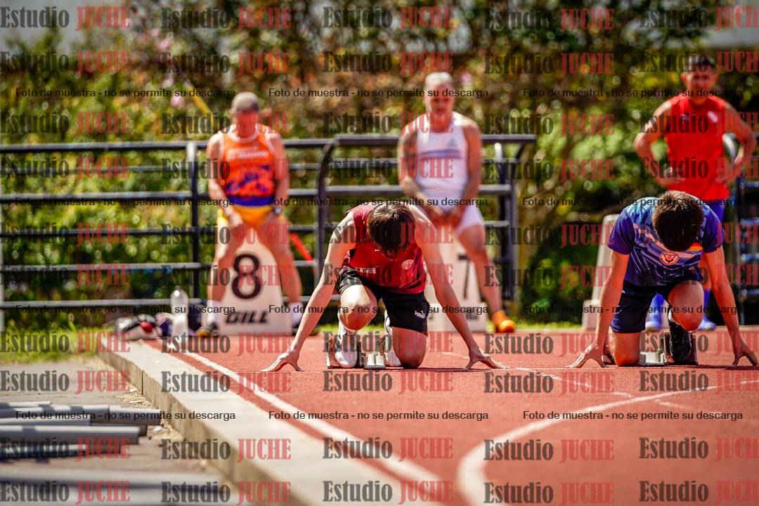 Fotos de los 100 m de varones