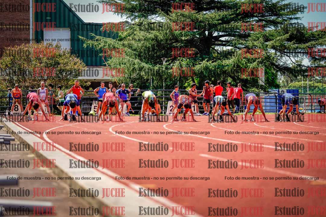 Fotos de los 100 m de varones