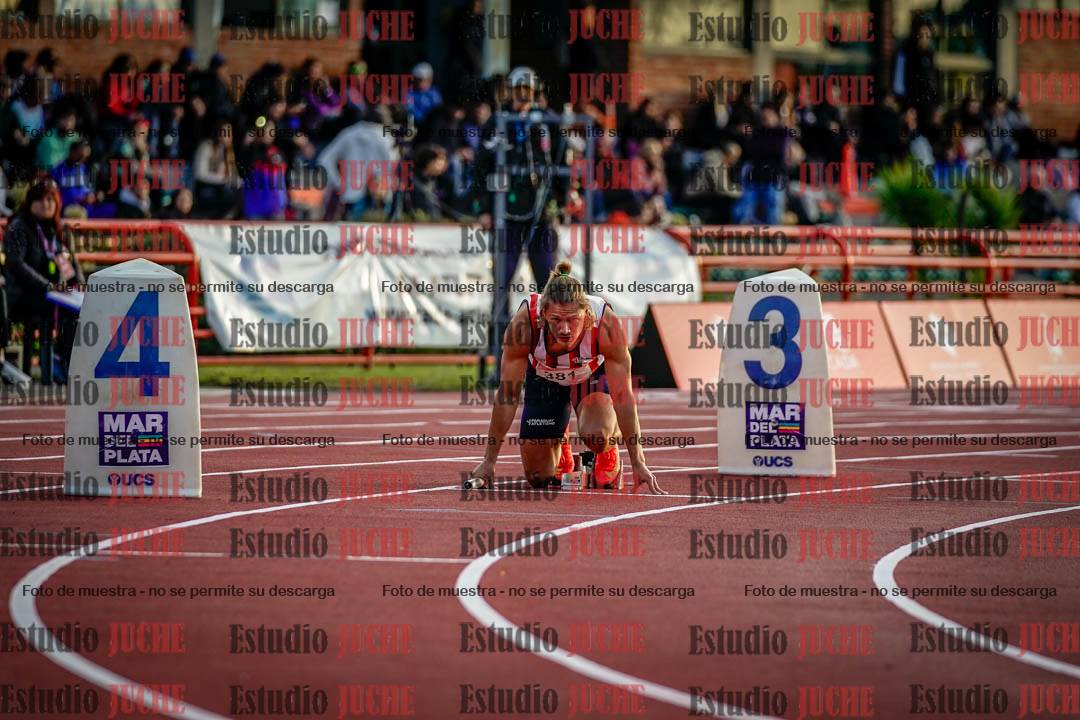 Fotos de las postas 4x100 m de varones - serie 2