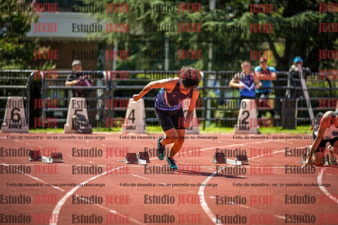 Fotos de los 100 m llanos de varones