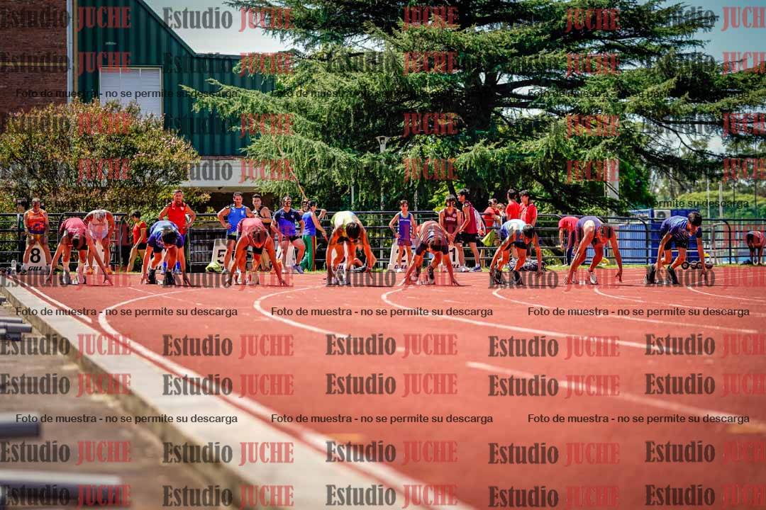 Fotos de los 100 m de varones
