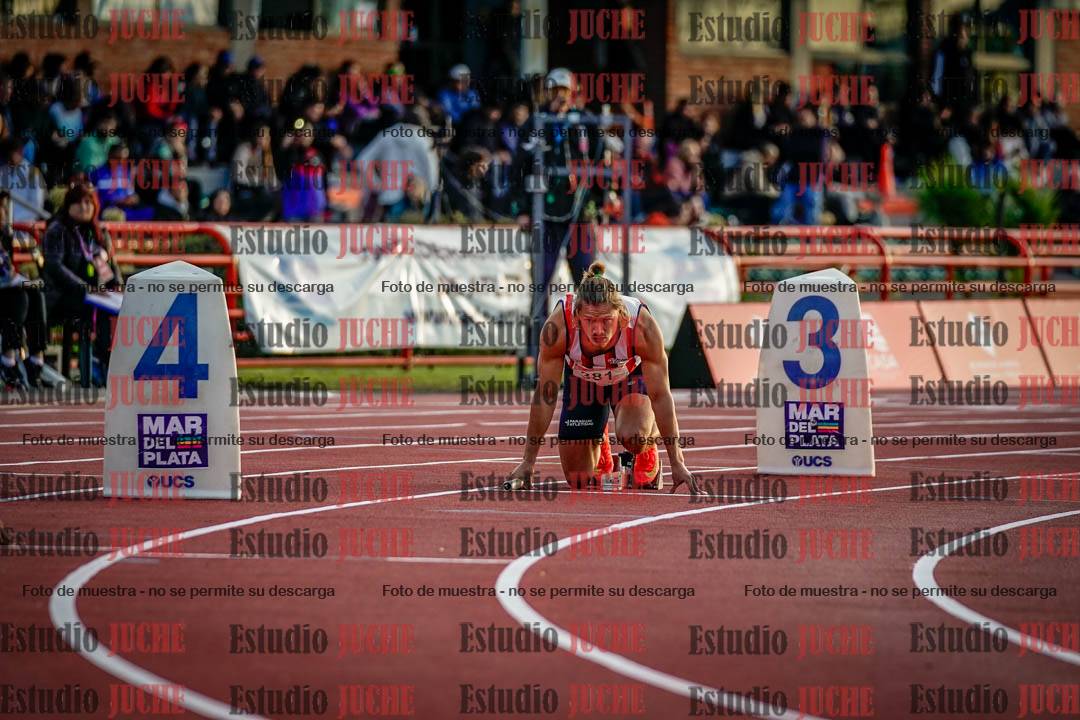 Fotos de las postas 4x100 m de varones - serie 2