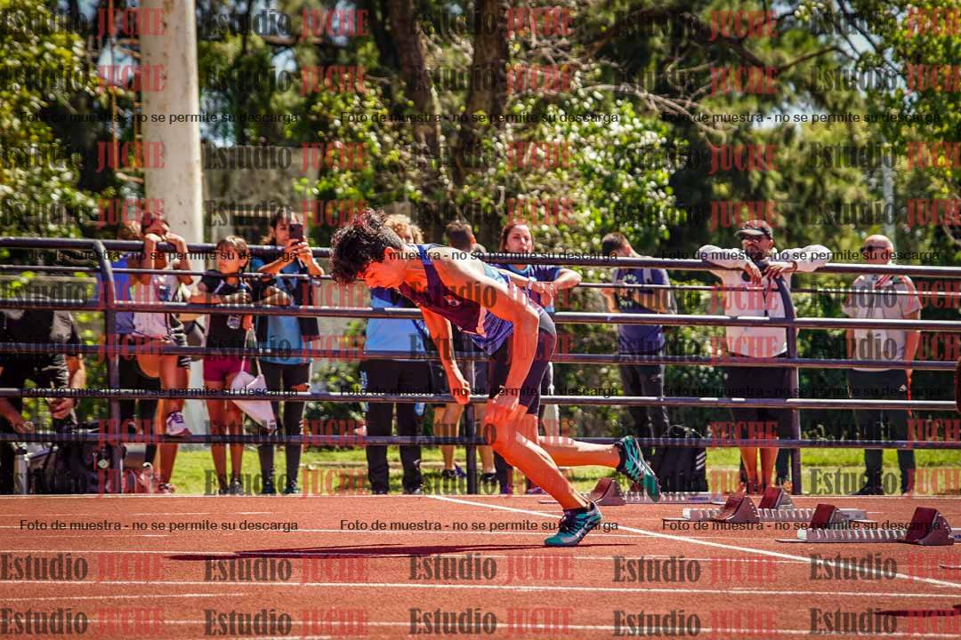 Fotos de los 100 m llanos de varones
