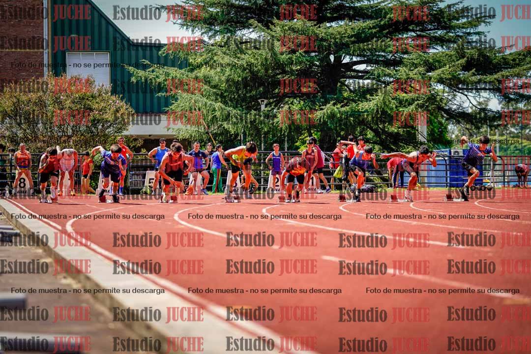 Fotos de los 100 m de varones
