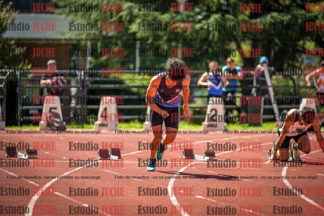 Fotos de los 100 m llanos de varones