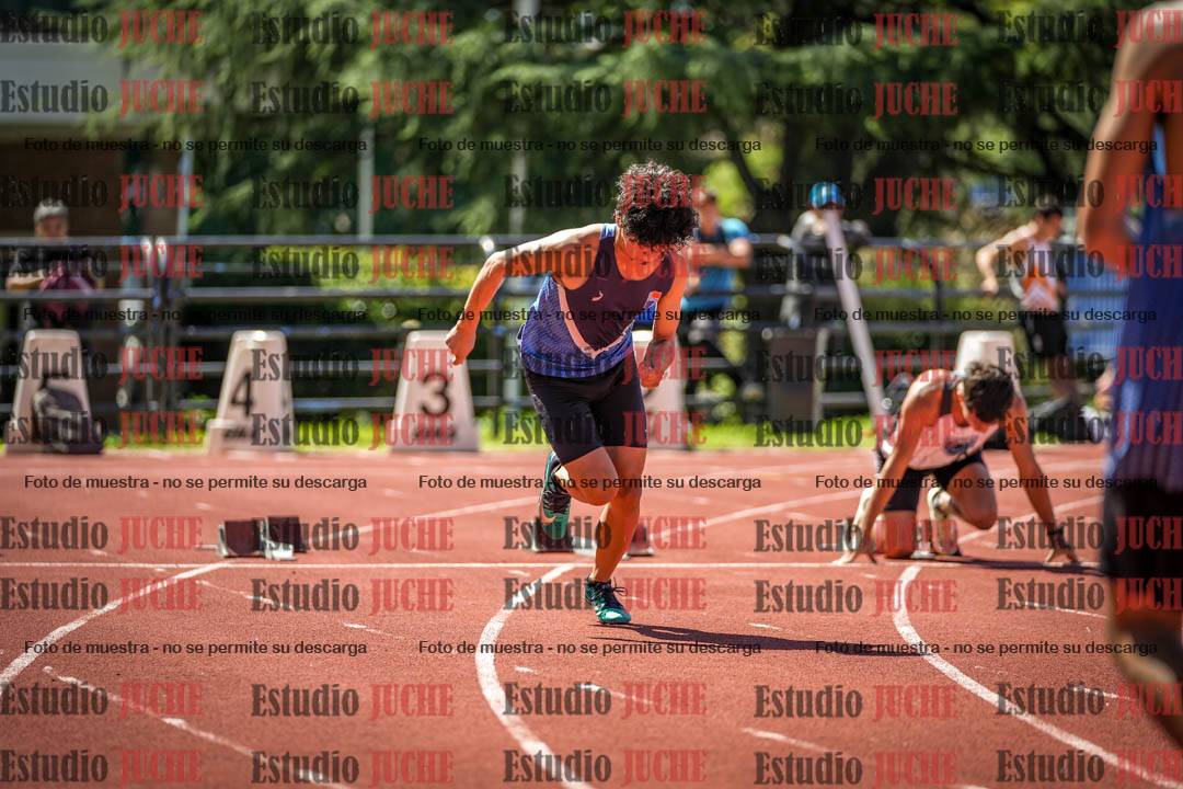 Fotos de los 100 m llanos de varones