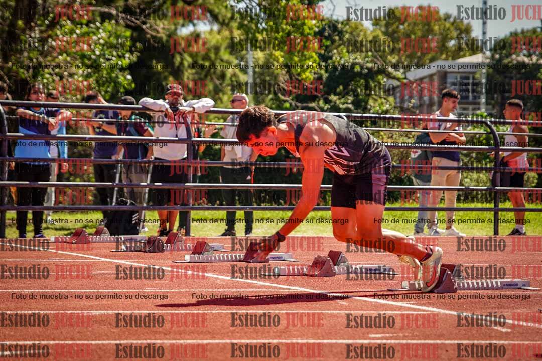 Fotos de los 100 m llanos de varones