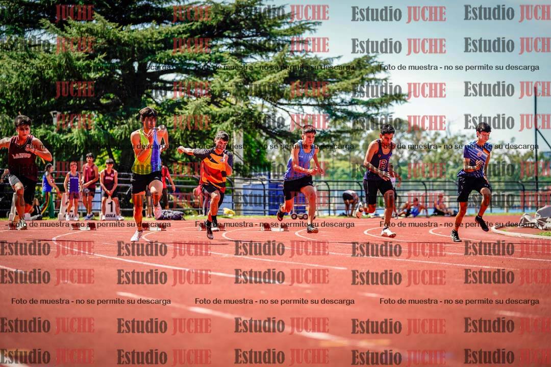 Fotos de los 100 m de varones