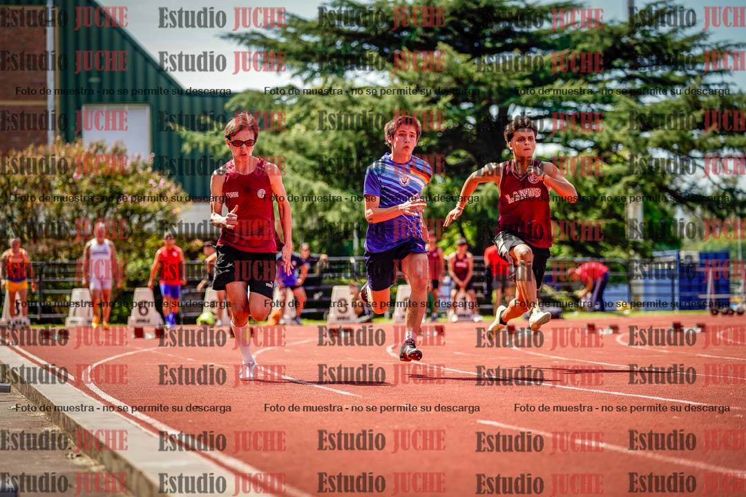 Fotos de los 100 m de varones