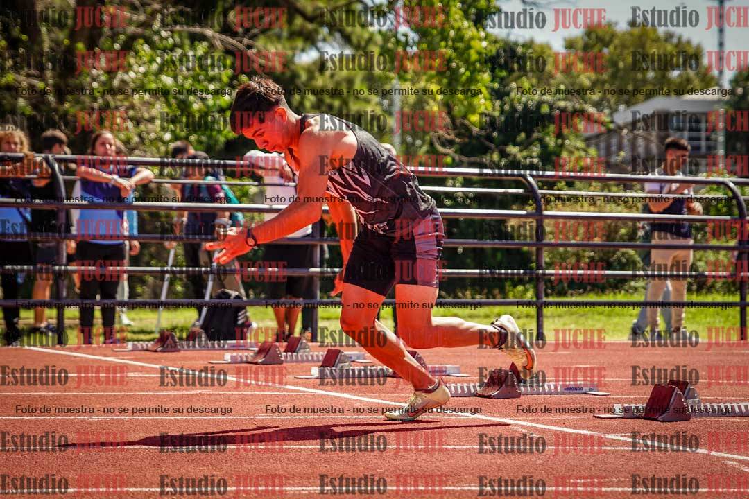 Fotos de los 100 m llanos de varones