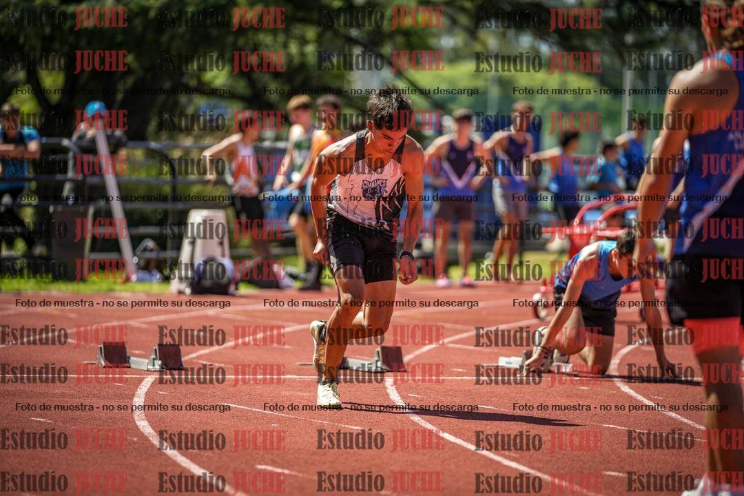Fotos de los 100 m llanos de varones