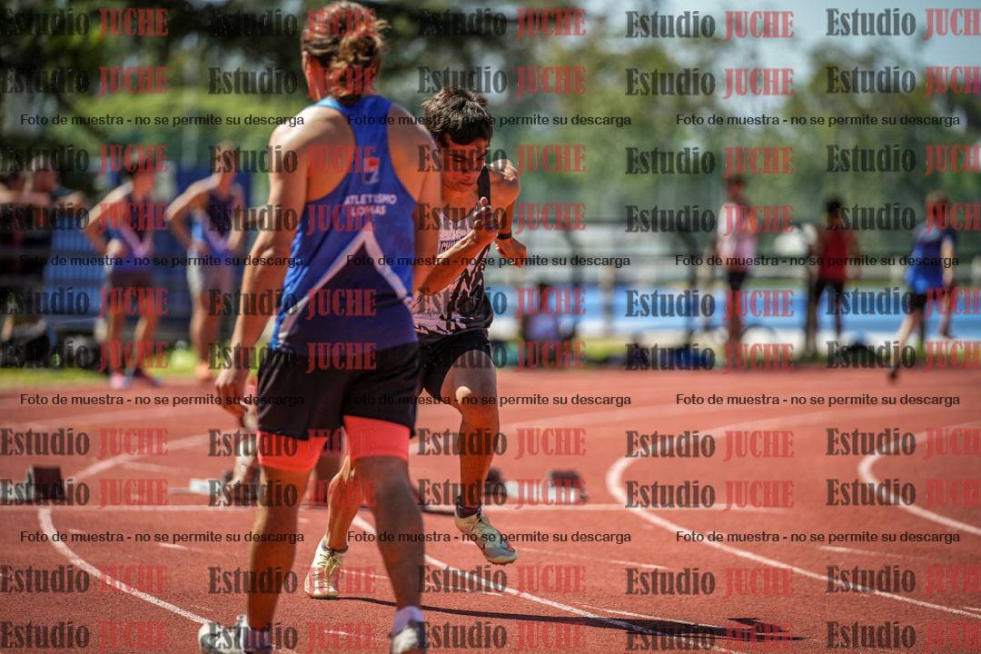 Fotos de los 100 m llanos de varones