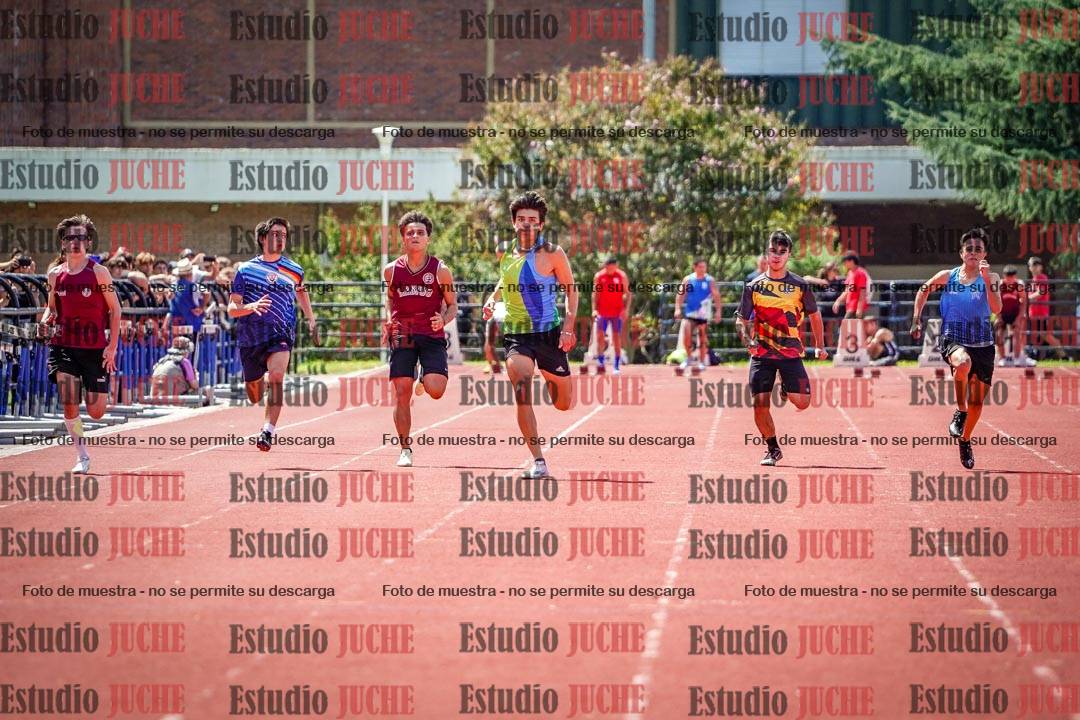 Fotos de los 100 m de varones