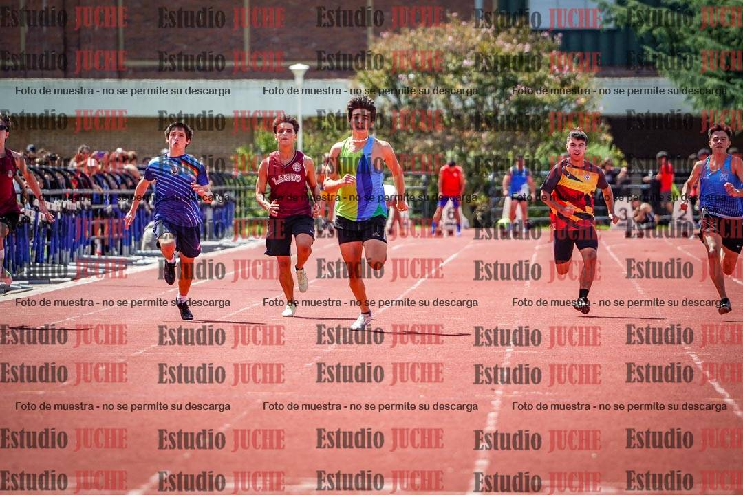 Fotos de los 100 m de varones