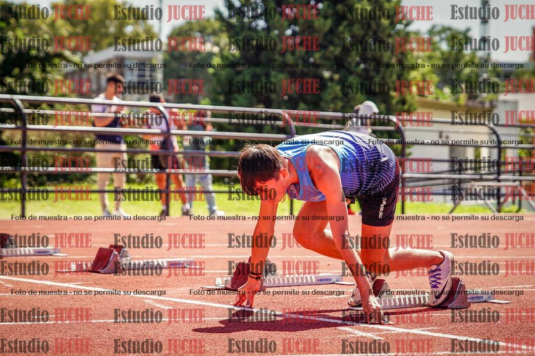 Fotos de los 100 m llanos de varones
