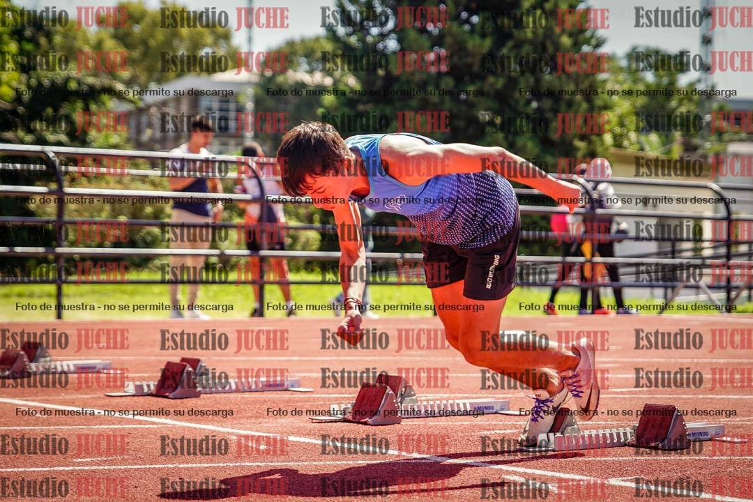 Fotos de los 100 m llanos de varones