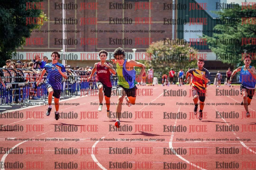 Fotos de los 100 m de varones