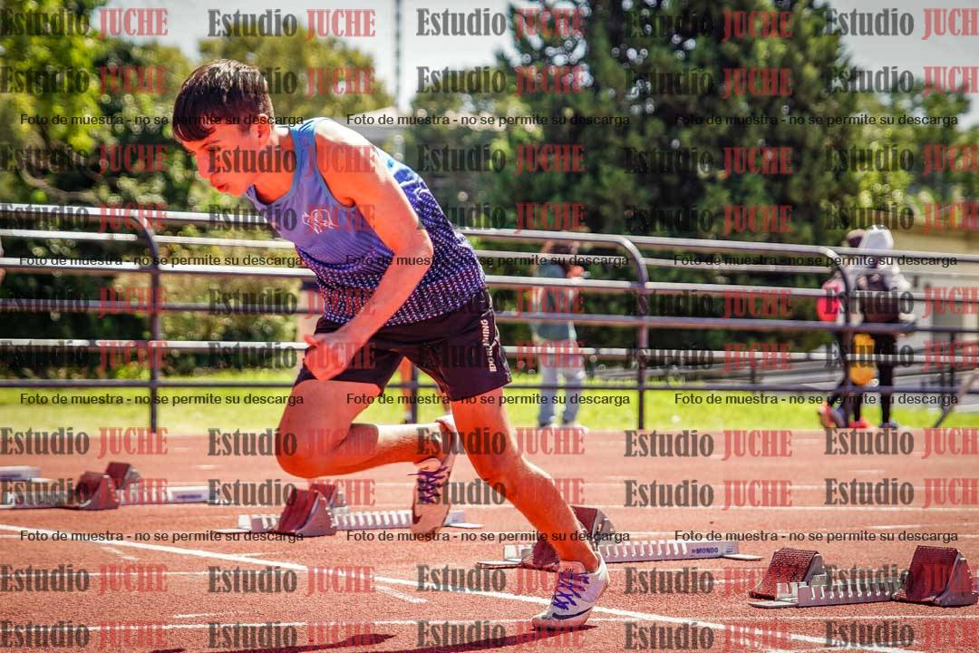 Fotos de los 100 m llanos de varones