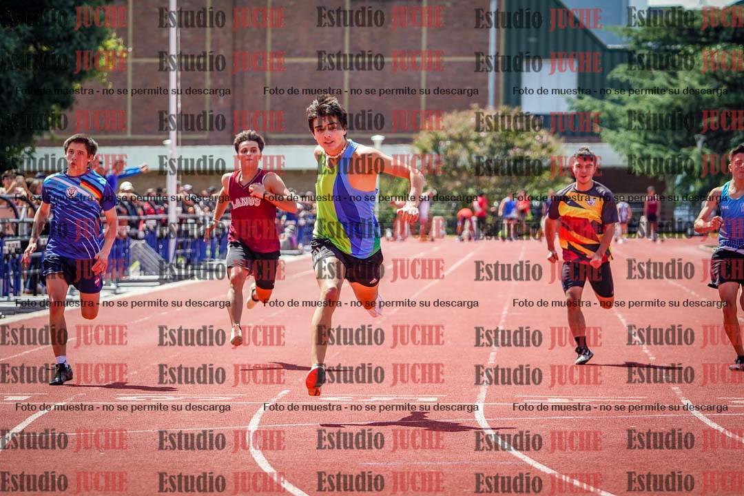 Fotos de los 100 m de varones