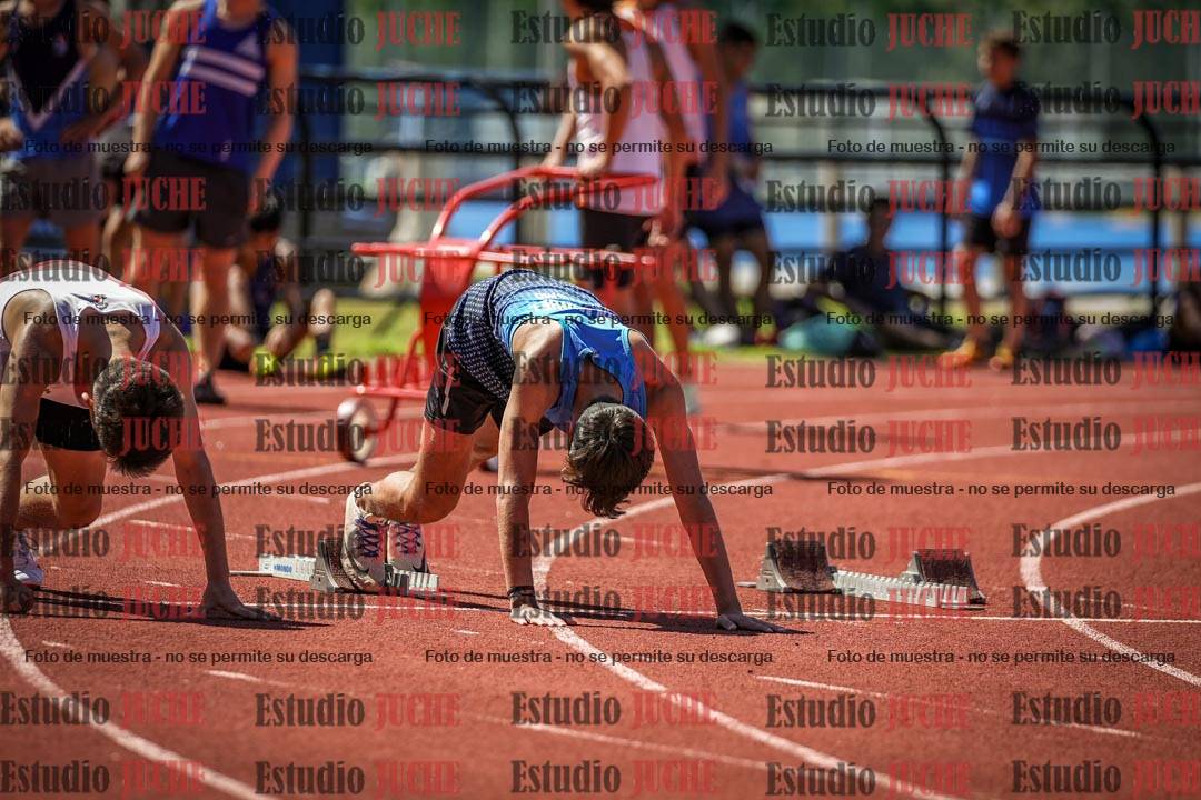 Fotos de los 100 m llanos de varones