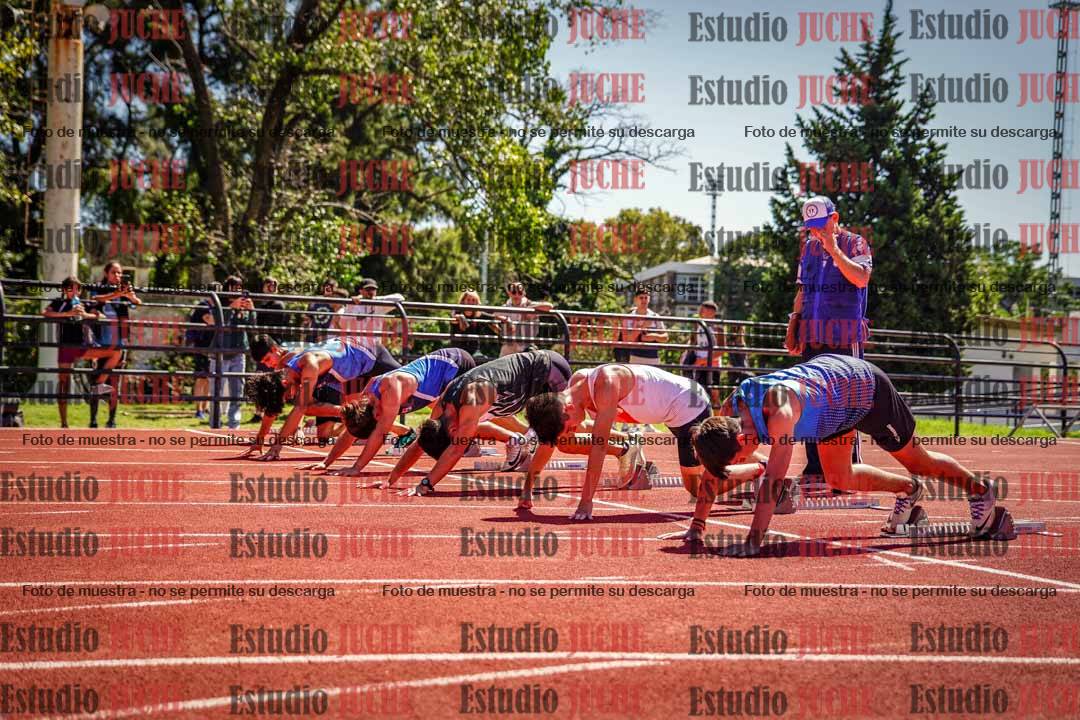 Fotos de los 100 m llanos de varones
